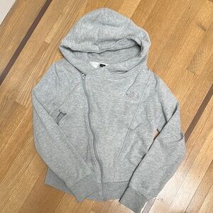 The North Face Gray Zip-Up Hoodie Sweatshirt